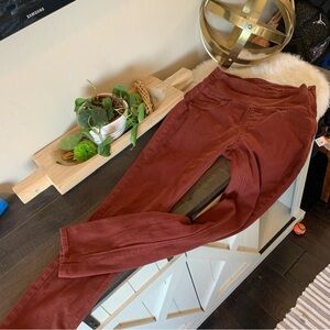 SPANX High Waist Jeans Red/Burgundy Size S #54